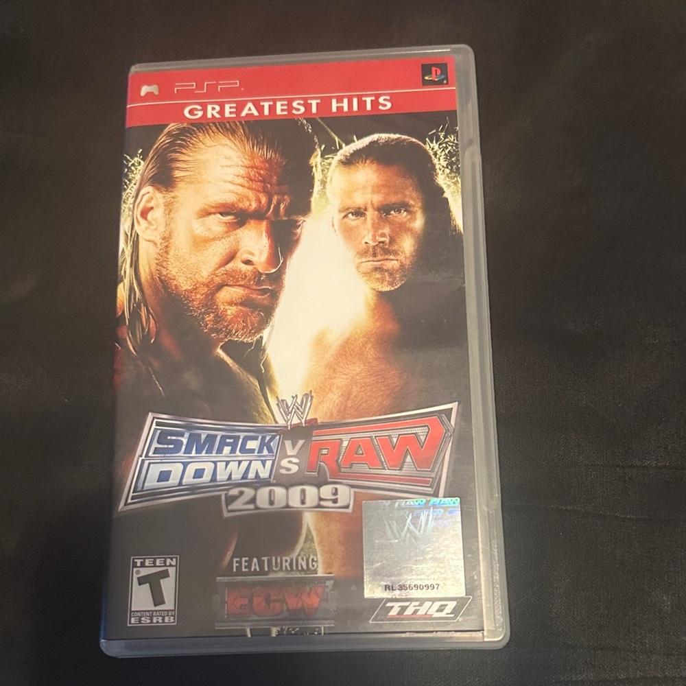 HQ SmackDown vs. Raw 2009 PSP - Red and Black Cover